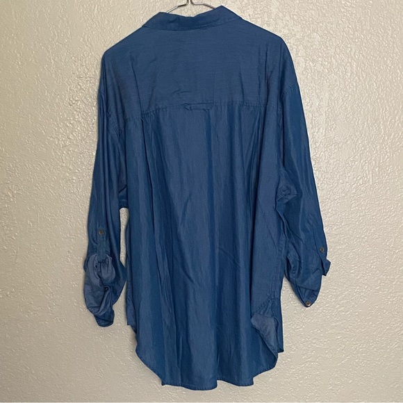 Gloria Vanderbilt Blue Blouse - Picture 7 of 12